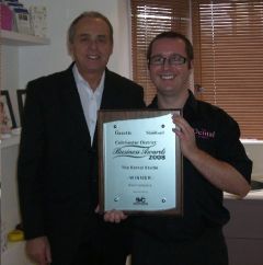 Dr Stephen Pitt with Richard Mason MD Safety Priorities Ltd