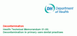 Department of Health new decontamination guidelines HTM 01-05